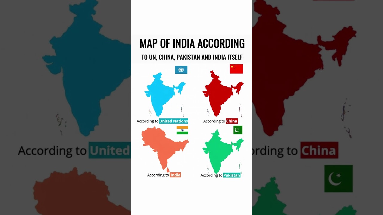 “How Different Countries See India’s Map 🌍 | UN vs China vs Pakistan vs India”