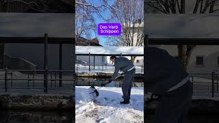 Learn German in the Snow ❄️ | Winter Vocabulary #Shorts #learngermanvocabulary #learngerman