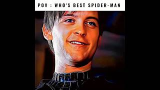 best spider man in trilogy #tomholland #tobeymaguire #andrewgarfield #spiderman