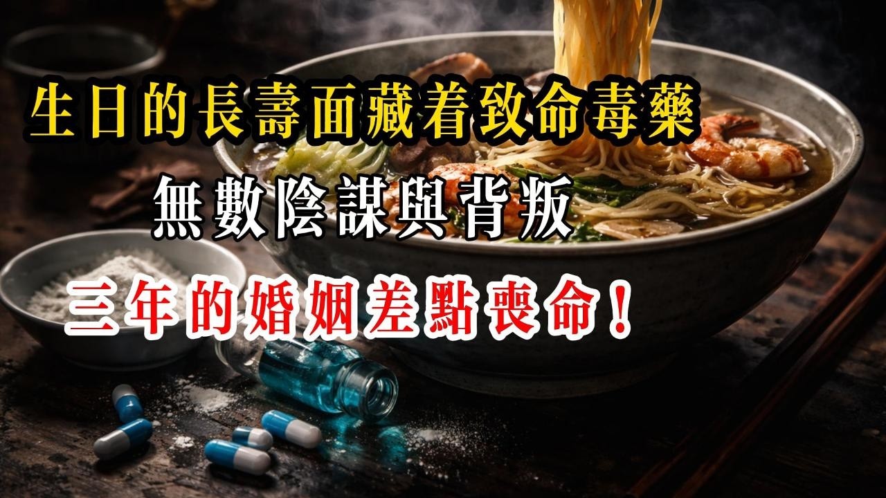 生日的長壽面藏着致命毒藥 , 無数陰謀與背叛 , 三年的婚姻差點丧命 !
