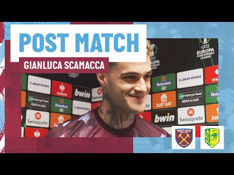 &quot;The Fans Were Amazing&quot; | West Ham 4-0 AEK Larnaca | Gianluca Scamacca | Post Match Reaction