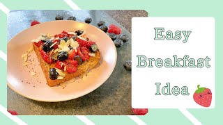 Easy under 5 minute healthy breakfast toast | Pink Sweetener