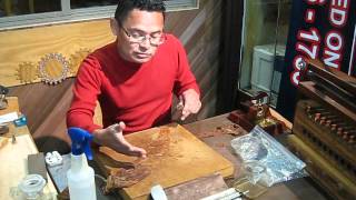 Timothy Torres Hand rolling a cigar part 2, April 14, 2012