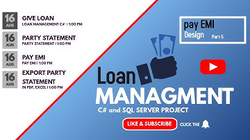 #azadeducation loan management c# project | pay emi | balance amount set | emi reports |