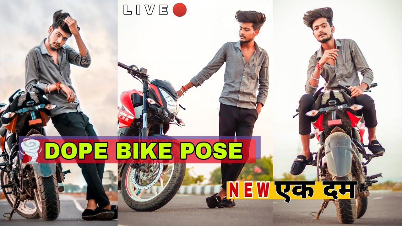 🔥 Dope photoshoot with bike | bike photoshoot poses 2021 | best bike  photoshoot poses | iamyuvi - YouTube