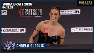 Angela Dugalić Is A Washington Mystic!🏀🔥| 2026 WNBA Post-Draft Press Conference | 04.13.26