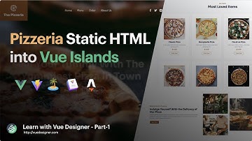 Pizzeria Static HTML into Vue Islands with 🏝 Iles, Vitepress & Astro