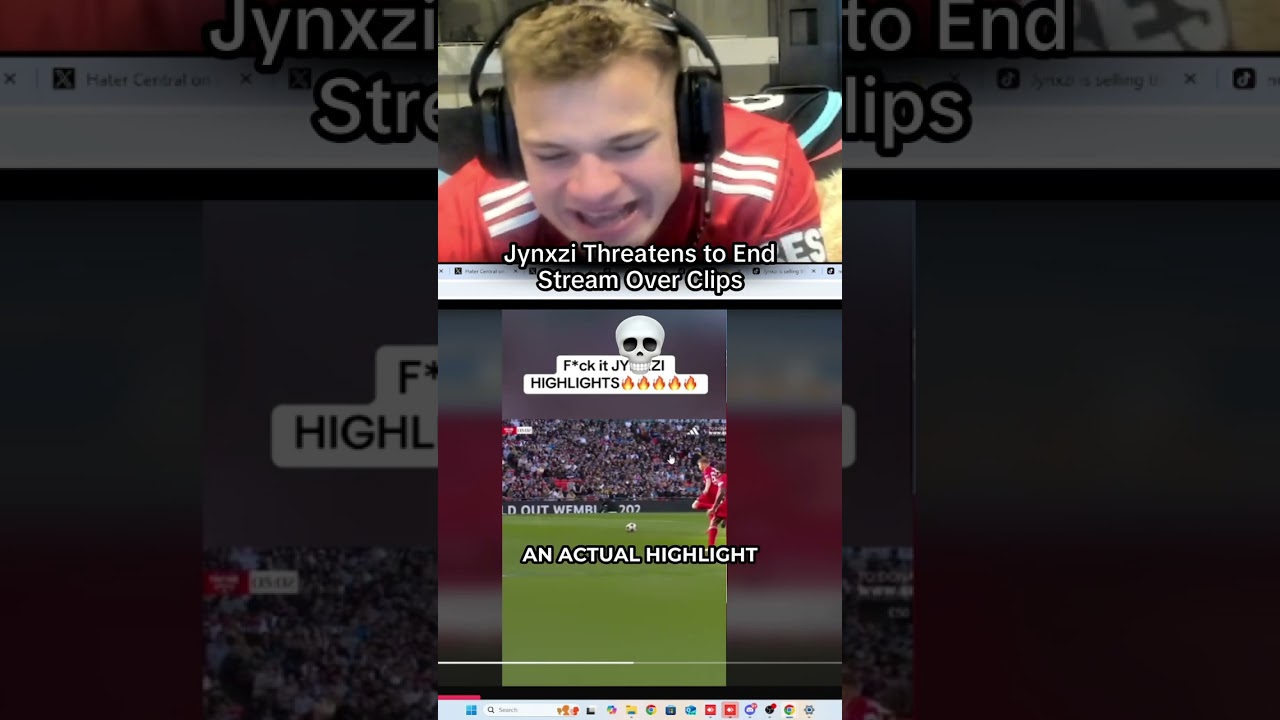 Jynxzi is furious with the highlight clips! 🤣 