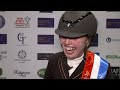Becky Moody wins the Dressage Future Elite at Horse of the Year Show