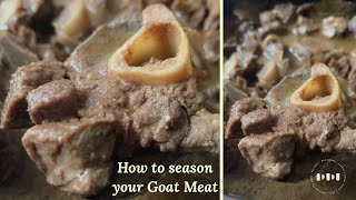 Goat Meat recipe - How to season, steam and create Goat Meat stock