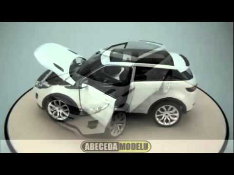 land rover range rover evoque white welly 24