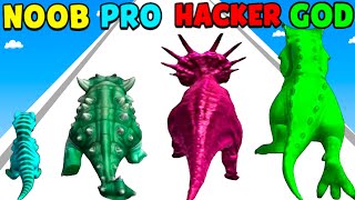 NOOB vs PRO vs HACKER vs GOD in Dino Run Evolution