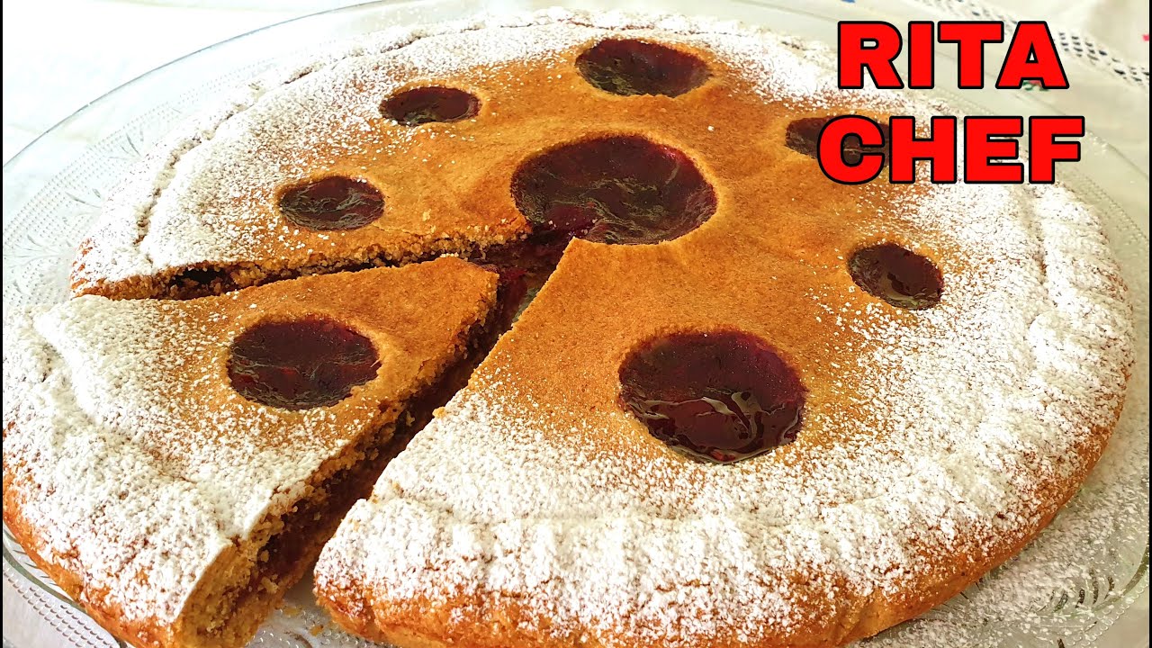 Цельноговый песочной пирог с ягодным вареньем. RITA CHEF.