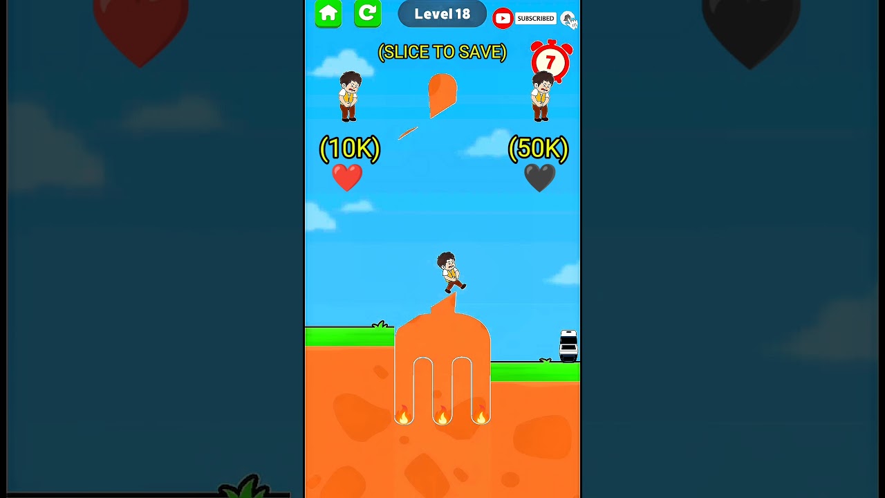 SLICE TO SAVE LEVEL18 (10K)❤️Vs (50K)🖤 SUBSCRIBE 🚽🧻 