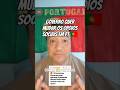 🚨 Governo Quer Mudar os Apoios Sociais Sem Revelar os Valores!🤯#shorts #imigrantesemportugal
