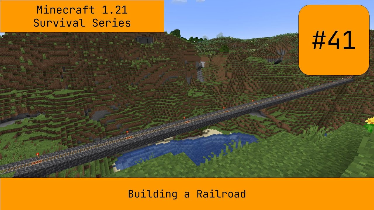 Building a Railroad | Minecraft Survival Series Episode 41 - YouTube