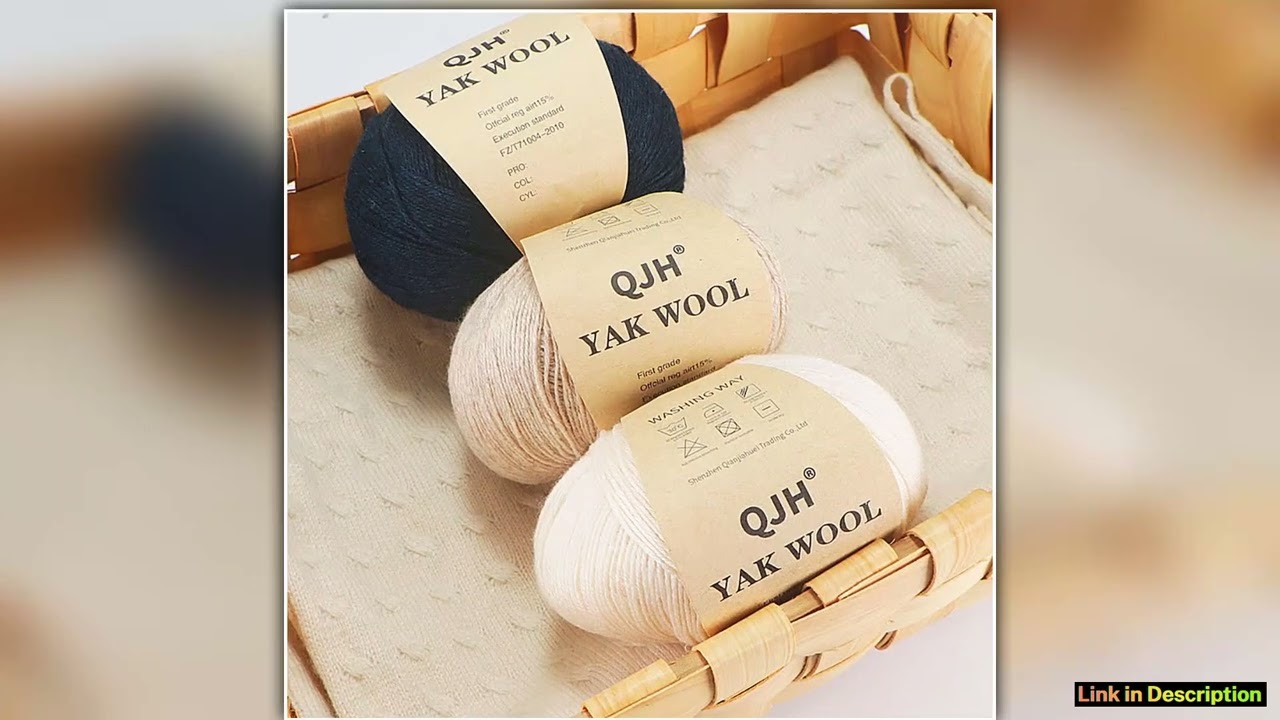 10PCS Undyed Natural Organic Mongolian Yak Wool Yarn For Hand knitting Crochet DIY Soft For Fashion