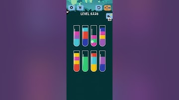Water Color Sort Level 5226 Gameplay Solution WalkThrough