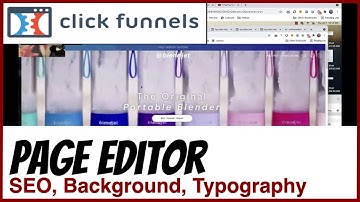 ClickFunnels 1.0 - 6 - Setting Up the Page Editor in ClickFunnels