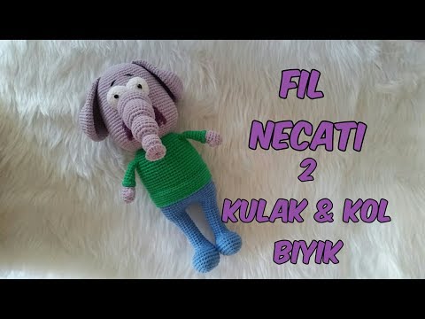 Amigurumi Fil Necati 2 (Kulak & Kol & Bıyık)