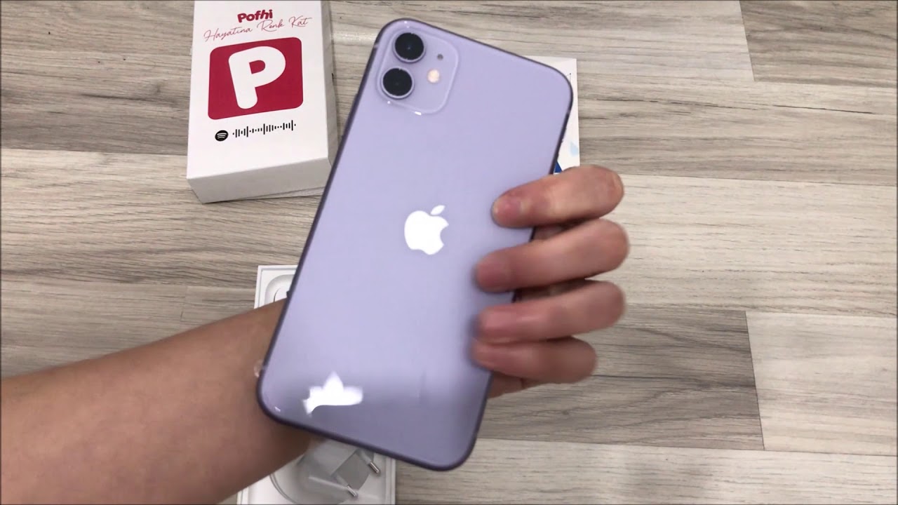 İPHONE 11 MOR 💜 KUTU AÇILIMI ( KULAKLIKSIZ VE ADAPTÖRSÜZ ) - YouTube
