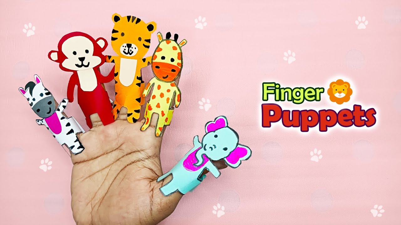 DIY FINGER PUPPET | Finger Puppets Animals | Easy Paper Crafts
