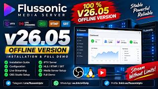 Flussonic v26.05 Offline Version | Installation & Full Demo | Media Server