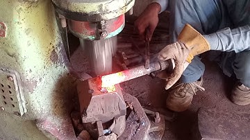 How to make Iron Cutting chisel on forging hammer from Real blacksmith skills YouTube channel