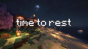 stress is temporary, everything will be fine.... (minecraft music & rainy forest ambience)
