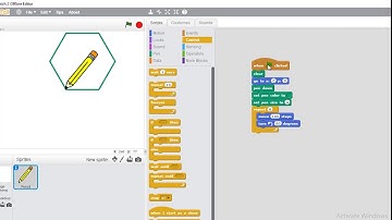 Vẽ đa giác đều thiết lập màu nét vẽ - Lập trình Scratch