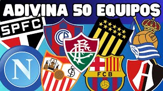 [RETO FÚTBOL] 🤓⚽ Adivina 50 EQUIPOS de FÚTBOL por sus ESCUDOS. Trivia de Cultura General 💥🧠⚽