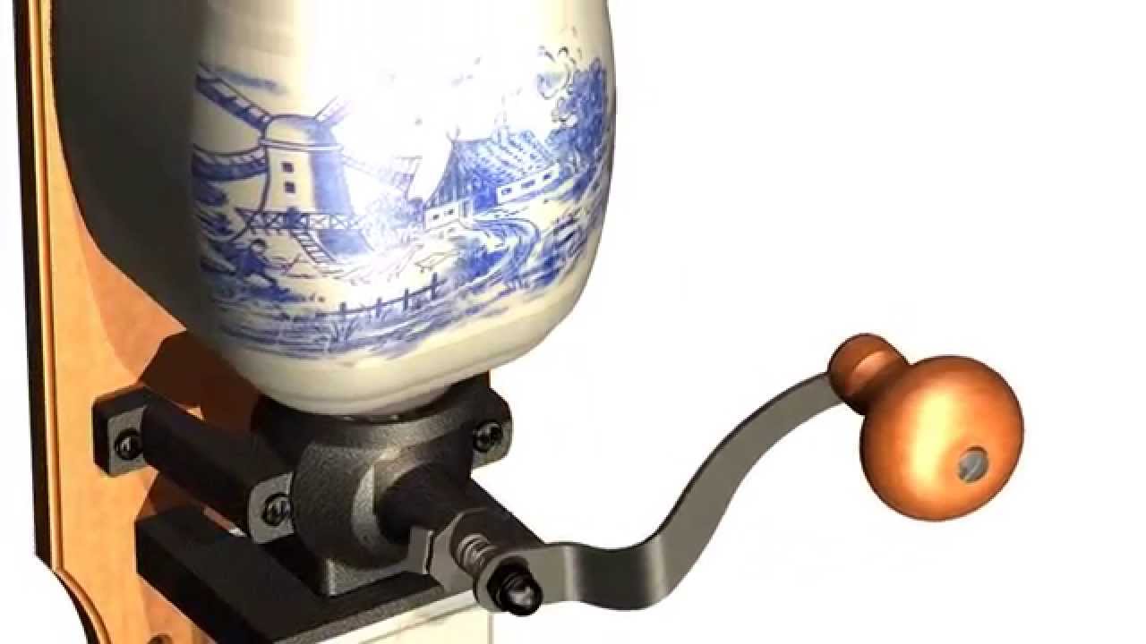 Vintage Dutch Coffee Grinder - Delft (Râșniță cafea)