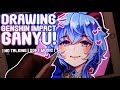 Drawing Genshin Impact's Ganyu! | No talking | Soft Music|