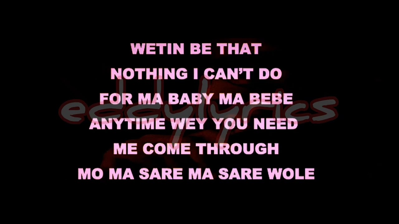 joeboy lyrics 💥💥💥💥 YouTube