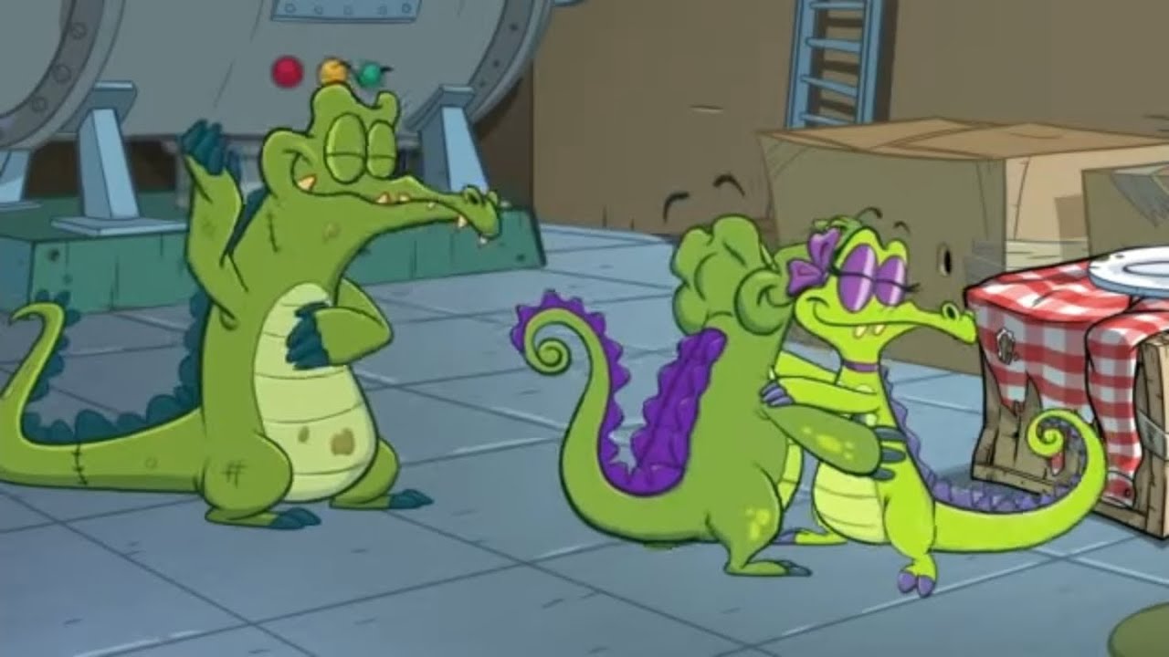 Swampy has a dance off with his fellow alligators (from “Swampy’s Underground Adventures”)