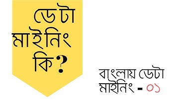 What is Data Mining || বাংলায় ডেটা মাইনিং