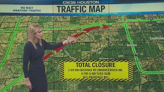 Southwest Freeway TOTAL closure overnight this week - Hannah Trippett