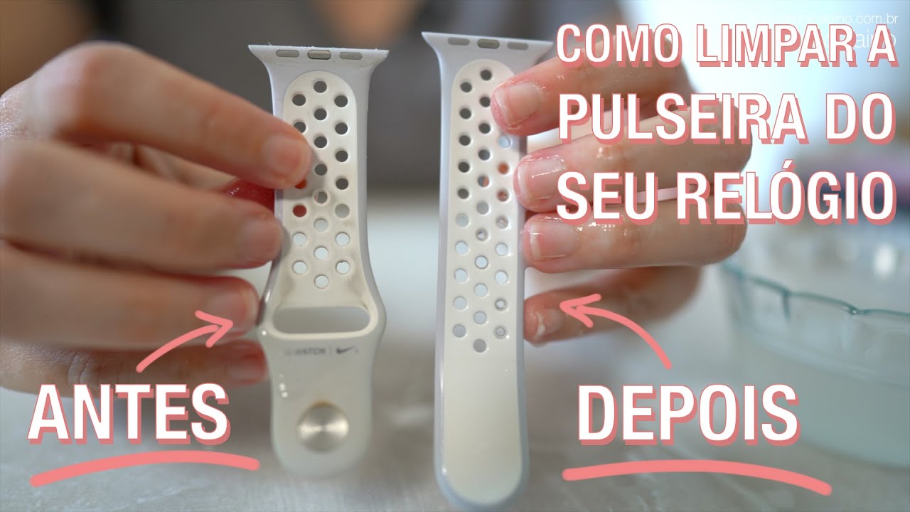 COMO LIMPAR CLAREAR E TIRAR O ENCARDIDO DA PULSEIRA BRANCA DO SEU