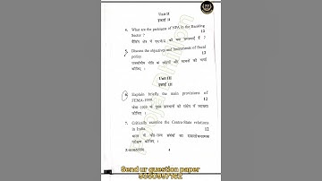 CRSU M.Com 1st sem Business Environment examination 2023 #crsu #crsumcom #poojadhillon