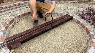Building a G-Scale 130' Turntable 1/29 Scale Late Steam Era