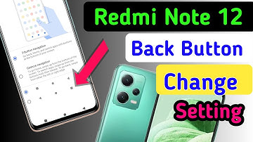 redmi note 12 back button change setting/redmi note 12 back button change/navigation gesture setting