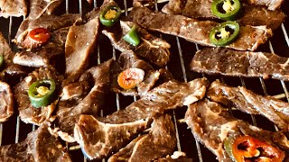 Easy, Delicious Oven cooked beef jerky