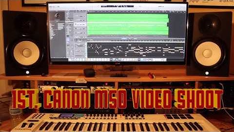 Canon M50 Video Low Light Test - Learning Logic Pro X - midi files