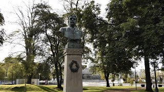 Historiska Jönköping - Byst Viktor Rydberg (Rådhusparken)