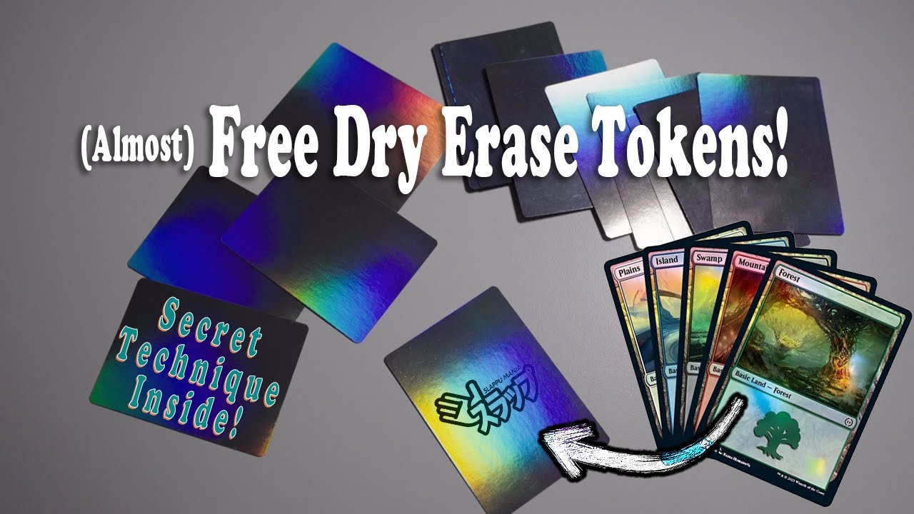 Turn Junk Foil Cards into Blank MTG Tokens (Dry Erase DIY) Turn Junk Foil Cards into Blank MTG Tokens (Dry Erase DIY)