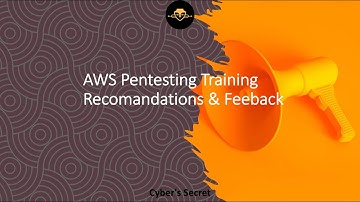 AWS Pentesting Training Feedback - Cyber