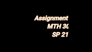 MTH301 Calculus II Assignment no 1 2021