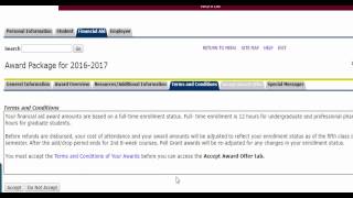 Financial Aid: How to View and Accept Awards
