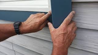 aluminum trim work, capping a wooden window frame