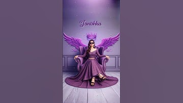 Tanishka💜3D Style Name Art🖤Comment your name #art #viral #shortsfeed #music #name #3dart #song